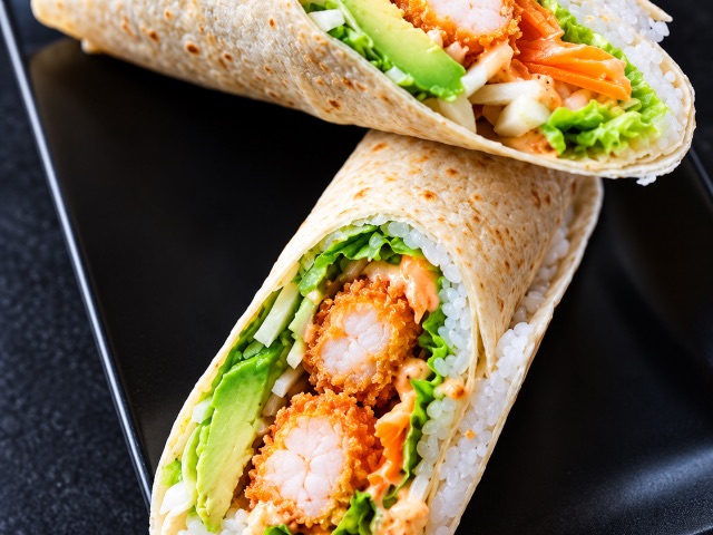 Burrito tempura