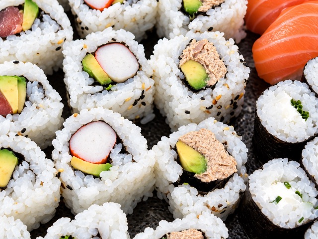 California Kiri, thon cuit, mayonnaise, avocat