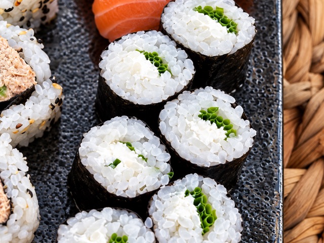 Maki fromage, ciboulette