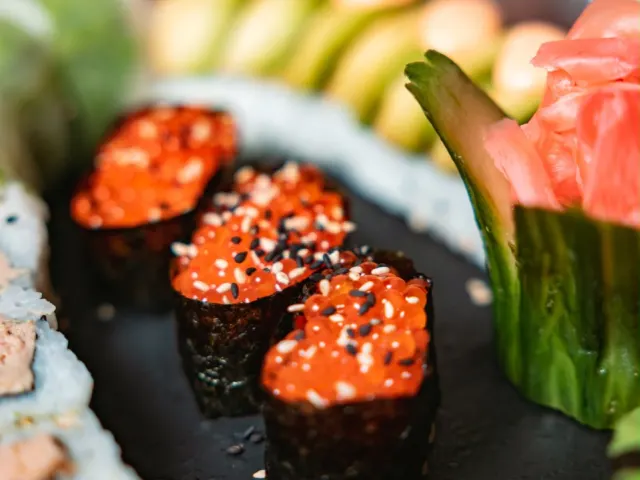 Sushi œufs de saumon
